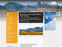 Tablet Screenshot of namakwa-dm.gov.za